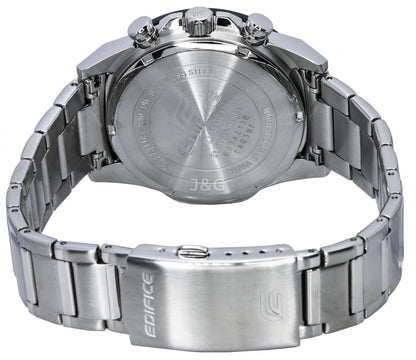 Casio Edifice Date display White Stainless steel Male EQS-940DB-1B. A brand-new Casio Edifice watch featuring a White dial and a Stainless steel strap. Side view. - view 4