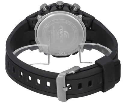 Casio Edifice Sospensione Chronograph function Grey Male EQS-960PB-1AV. A brand-new Casio Edifice watch featuring a Grey dial. Angled view. - view 4