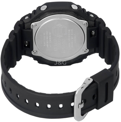 Casio G-Shock Alarm Black Male GA-2100SR-1A. A brand-new Casio G-Shock watch featuring a Black dial. Side view. - view 5