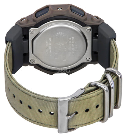 Casio G-Shock Alarm Blue Polyester Male GD-010CE-5. A brand-new Casio G-Shock watch featuring a Blue dial and a Polyester strap. Front view. - view 4