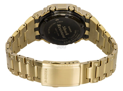 Casio G-Shock Alarm Blue Stainless steel Male GMW-B5000GD-9. A brand-new Casio G-Shock watch featuring a Blue dial and a Stainless steel strap. Side view. - view 4