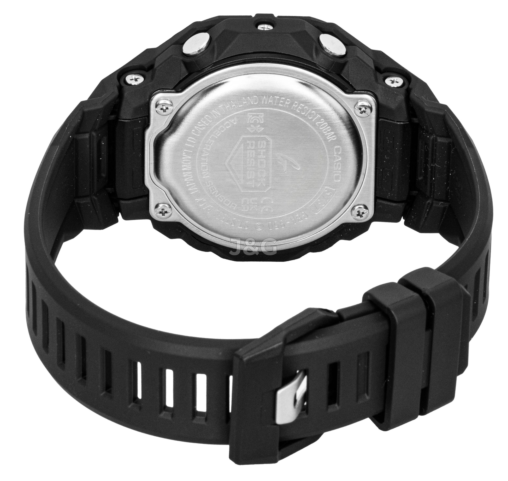 Casio G-Shock G-Squad Quartz movement Black Male GBA-950-1A. A brand-new Casio G-Shock watch featuring a Black dial. Side view. - view 5