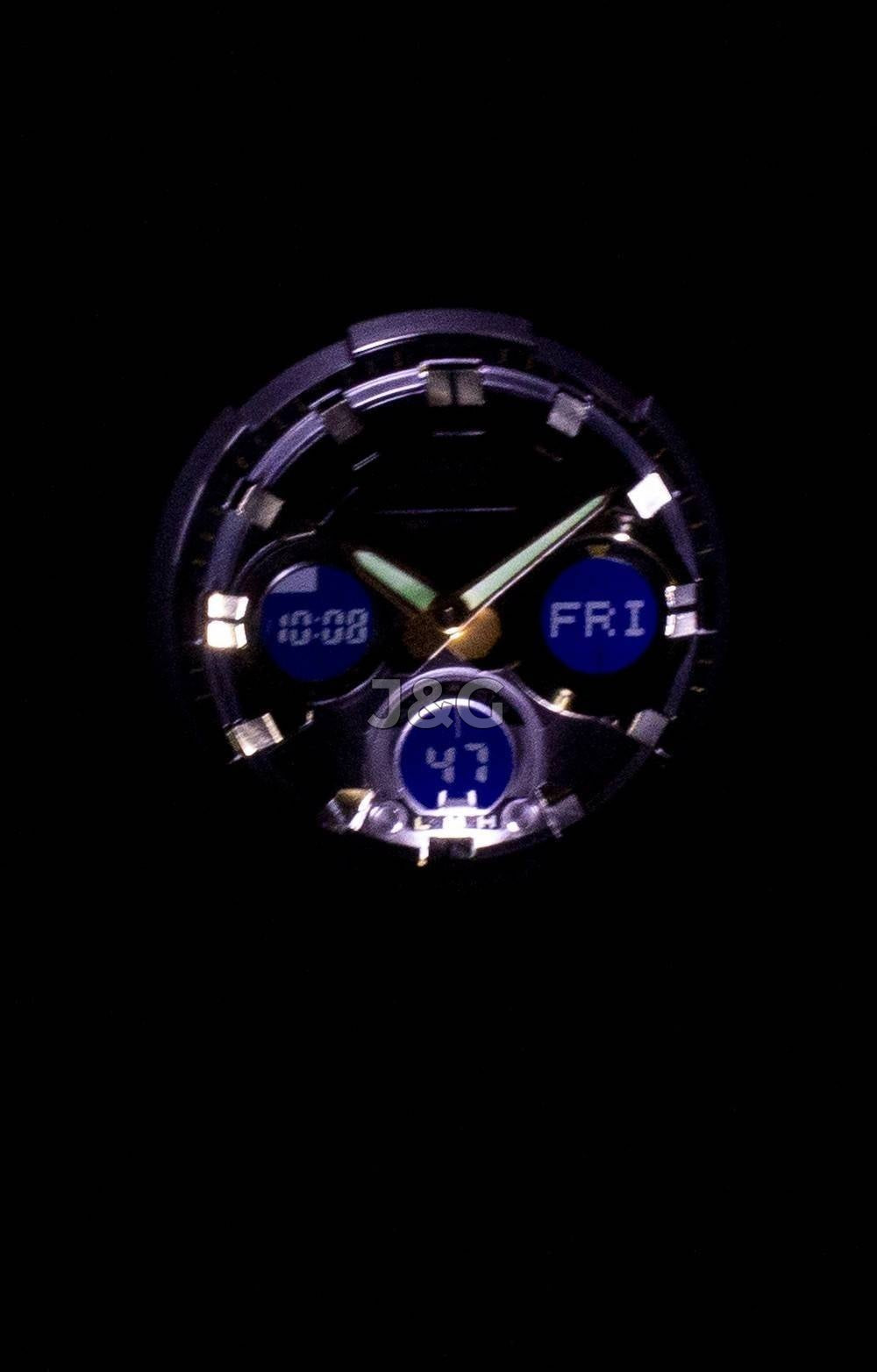 Casio G-Shock G-Steel Alarm Blue Stainless steel Male GST-S100G-1A. A brand-new Casio G-Shock watch featuring a Blue dial and a Stainless steel strap. Angled view. - view 2