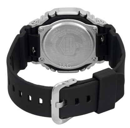 Casio G-Shock G-Steel Analog Digital Bio-Based Resin Strap. A brand-new Casio G-Shock watch featuring a Black dial and a Plastic strap. Angled view. - SEQ_5