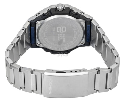 Casio G-Shock G-Steel Analog Smartphone Link Stainless. A brand-new Casio G-Shock watch featuring a Blue dial and a Stainless steel strap. Side view. - SEQ_5