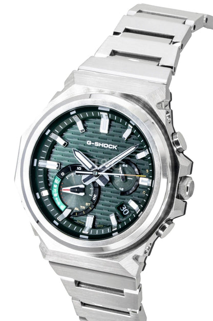 Casio G-Shock G-Steel Automatic movement Green Stainless steel Male GST-B1000D-3A. A brand-new Casio G-Shock watch featuring a Green dial and a Stainless steel strap. Side view. - view 4