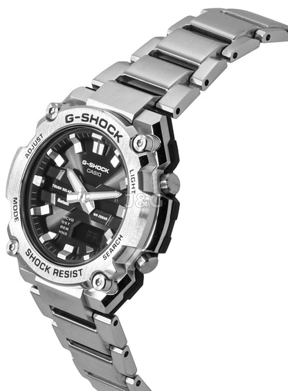 Casio G-Shock G-Steel Solar powered Black Male GST-B600D-1A. A brand-new Casio G-Shock watch featuring a Black dial. Angled view. - view 4