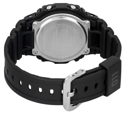 Casio G-Shock Quartz movement Black Plastic Male DW-5600STT-1. A brand-new Casio G-Shock watch featuring a Black dial and a Plastic strap. Angled view. - view 4