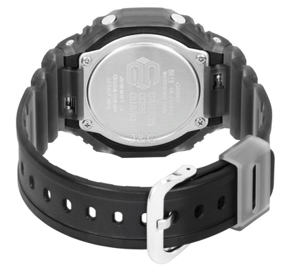 Casio G-Shock Quartz movement Blue Male GA-2100FLS-8A2. A brand-new Casio G-Shock watch featuring a Blue dial. Angled view. - view 5