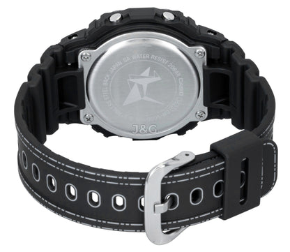 Casio G-Shock Quartz movement Blue Plastic Male DW-5600RGM-1. A brand-new Casio G-Shock watch featuring a Blue dial and a Plastic strap. Side view. - view 4