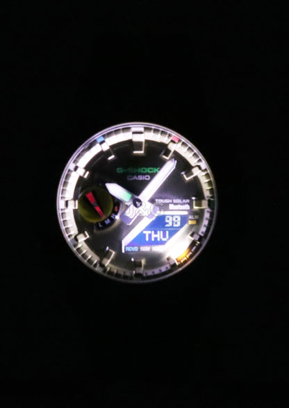 Casio G-Shock Solar powered Green Male GA-B2100FC-3A. A brand-new Casio G-Shock watch featuring a Green dial. Side view. - view 3