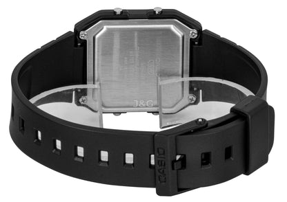 Casio POP Quartz movement Black Plastic Unisex LF-30W-1A. A brand-new Casio POP watch featuring a Black dial and a Plastic strap. Front view. - view 4