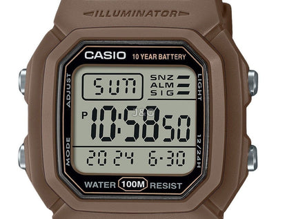 Casio Quartz movement Black Male W-800H-5AV. A brand-new Casio watch featuring a Black dial. Angled view. - view 2