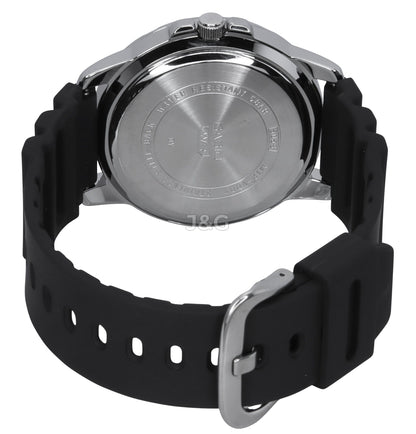 Casio Standard Quartz movement Blue Male MTP-VD01-2E. A brand-new Casio Standard watch featuring a Blue dial. Angled view. - view 4