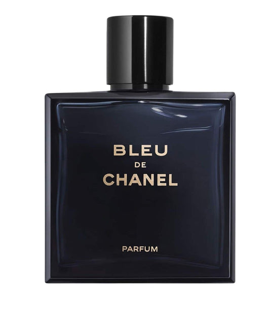 Chanel Bleu De Chanel Cologne Parfum Spray For Men. A brand-new Chanel Bleu De Chanel watch. Front view.
