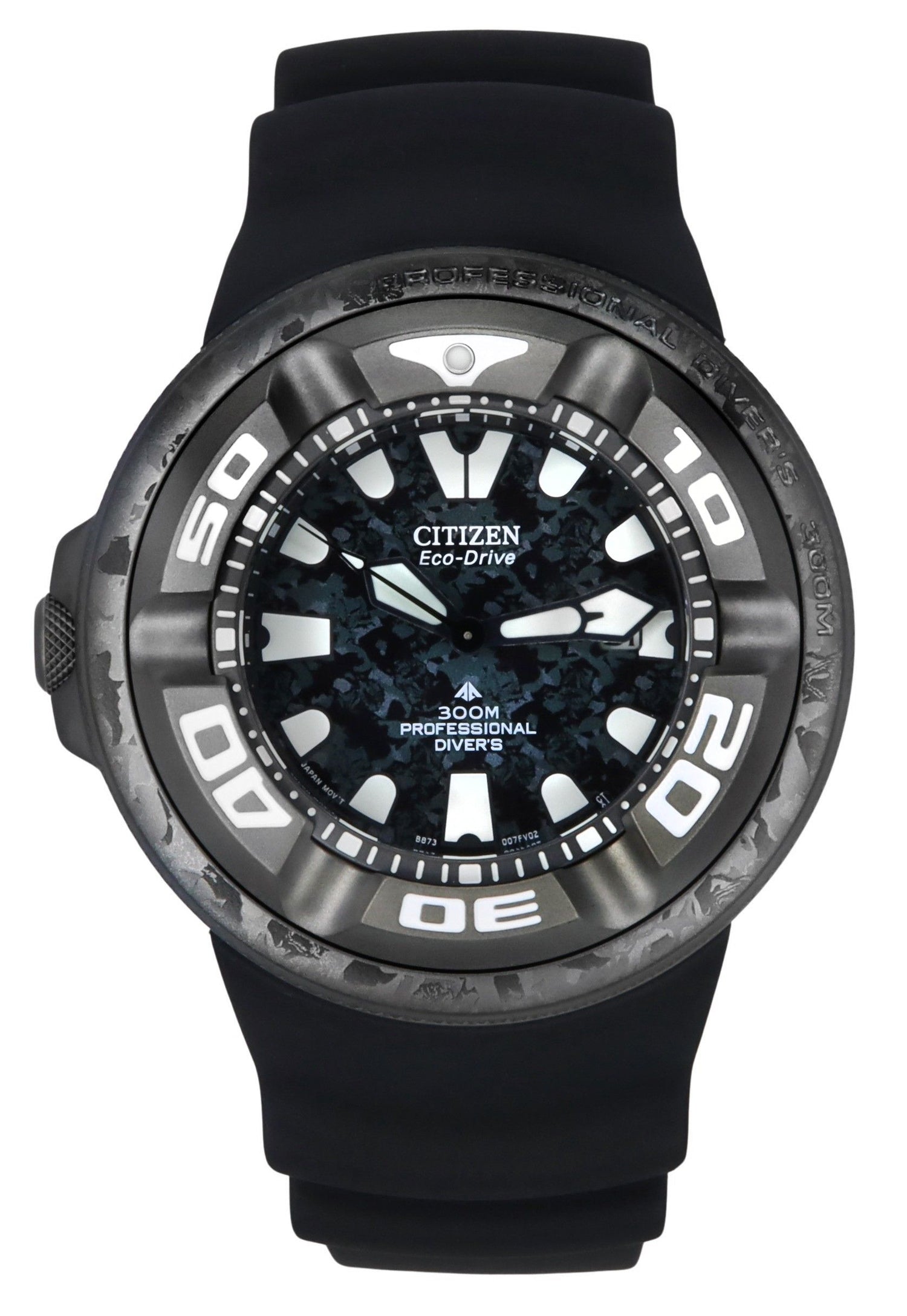 Citizen Eco-Drive Promaster Marine Godzilla Limited Edition. A brand-new Citizen Promaster watch featuring a Black dial. Front view.