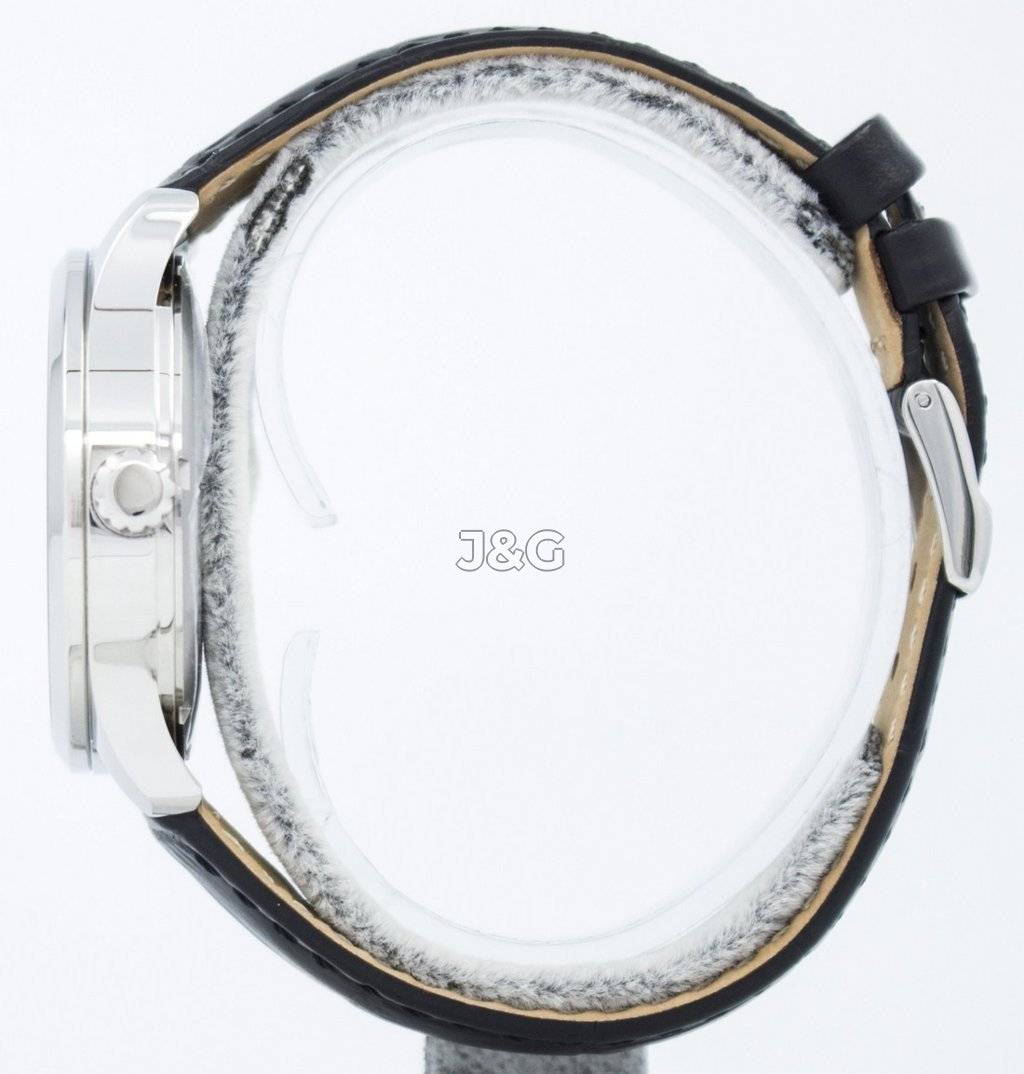 Citizen Automatic movement Black Leather Male NH8350-08E. A brand-new Citizen watch featuring a Black dial and a Leather strap. Angled view. - view 2