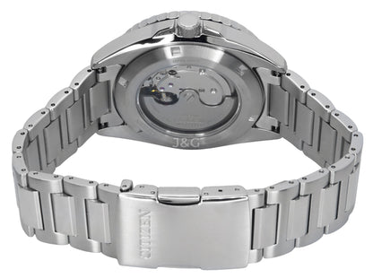 Citizen Automatic movement Black Stainless steel Male NH7531-50E. A brand-new Citizen watch featuring a Black dial and a Stainless steel strap. Angled view. - view 4