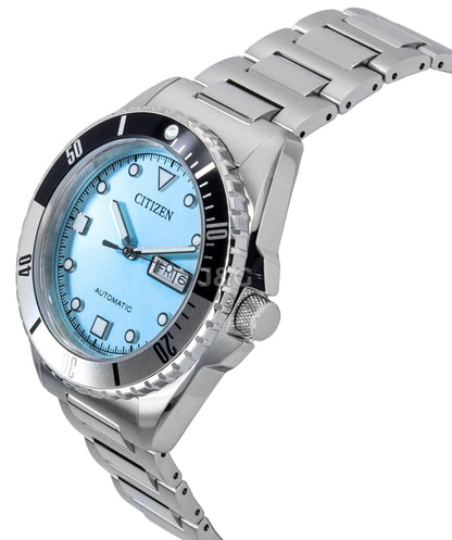 Citizen Automatic movement Blue Stainless steel Male NH7530-52L. A brand-new Citizen watch featuring a Blue dial and a Stainless steel strap. Side view. - view 3