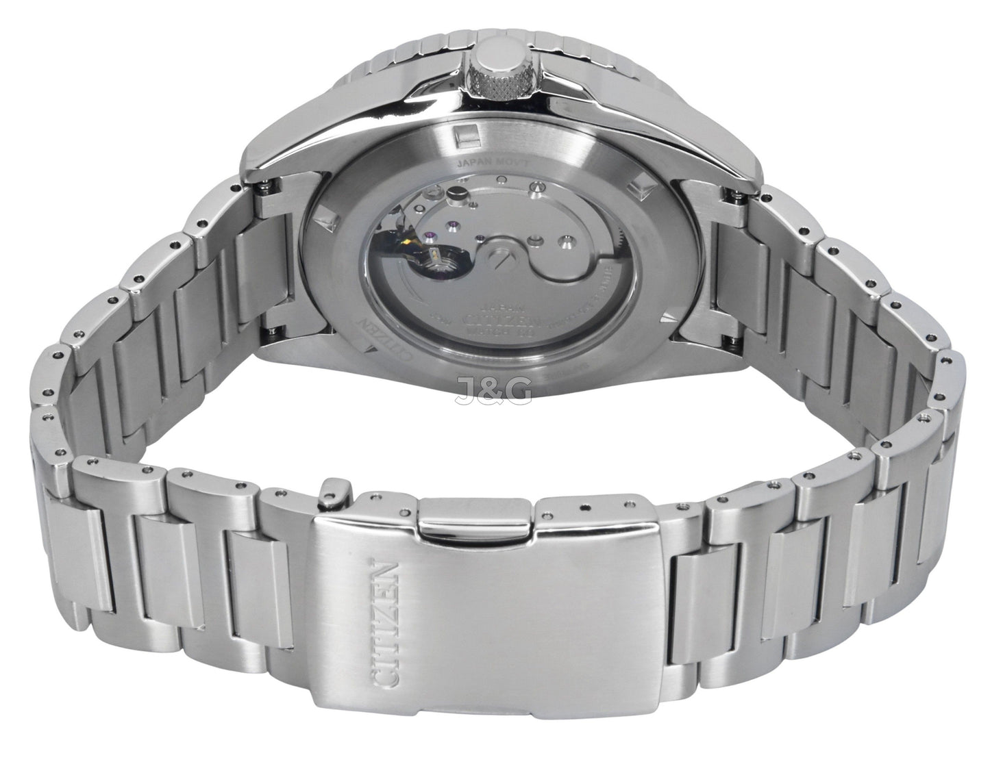 Citizen Automatic movement Blue Stainless steel Male NH7530-52M. A brand-new Citizen watch featuring a Blue dial and a Stainless steel strap. Side view. - view 4