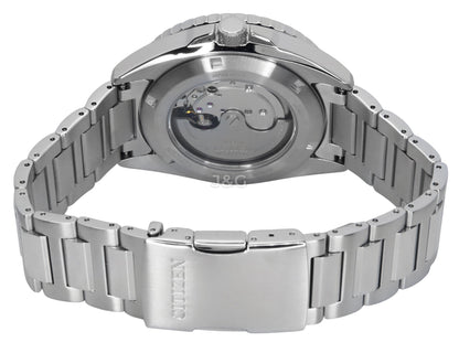 Citizen Automatic movement Blue Stainless steel Male NH7530-52M. A brand-new Citizen watch featuring a Blue dial and a Stainless steel strap. Side view. - view 4