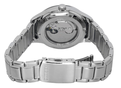 Citizen Automatic movement Green Stainless steel Male NY4058-79X. A brand-new Citizen watch featuring a Green dial and a Stainless steel strap. Side view. - view 4