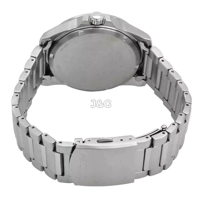 Citizen Eco-Drive Blue Stainless steel Male AW1810-85L. A brand-new Citizen Eco-Drive watch featuring a Blue dial and a Stainless steel strap. Front view. - view 3