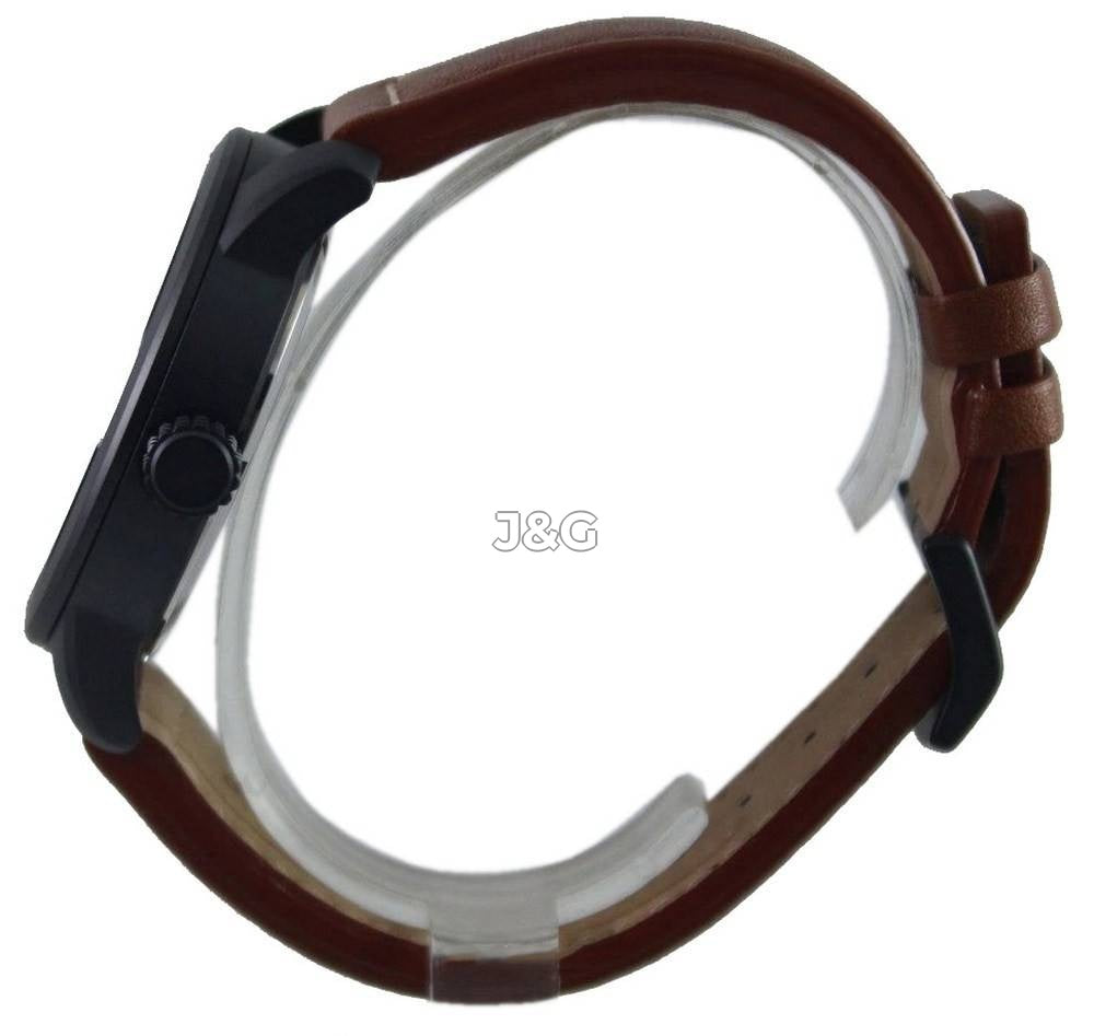 Citizen Eco-Drive Date display White Leather Male BM8475-26E. A brand-new Citizen Eco-Drive watch featuring a White dial and a Leather strap. Angled view. - view 3