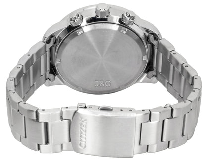 Citizen Eco-Drive Quartz movement Blue Stainless steel Male CA0880-58L. A brand-new Citizen Eco-Drive watch featuring a Blue dial and a Stainless steel strap. Front view. - view 4