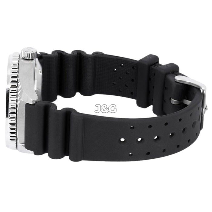 Citizen Promaster Automatic movement Blue Rubber Male NY0129-07L. A brand-new Citizen Promaster watch featuring a Blue dial and a Rubber strap. Front view. - view 4