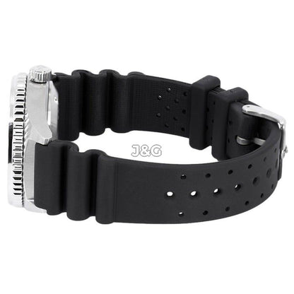 Citizen Promaster Automatic movement Blue Rubber Male NY0129-07L. A brand-new Citizen Promaster watch featuring a Blue dial and a Rubber strap. Front view. - view 4