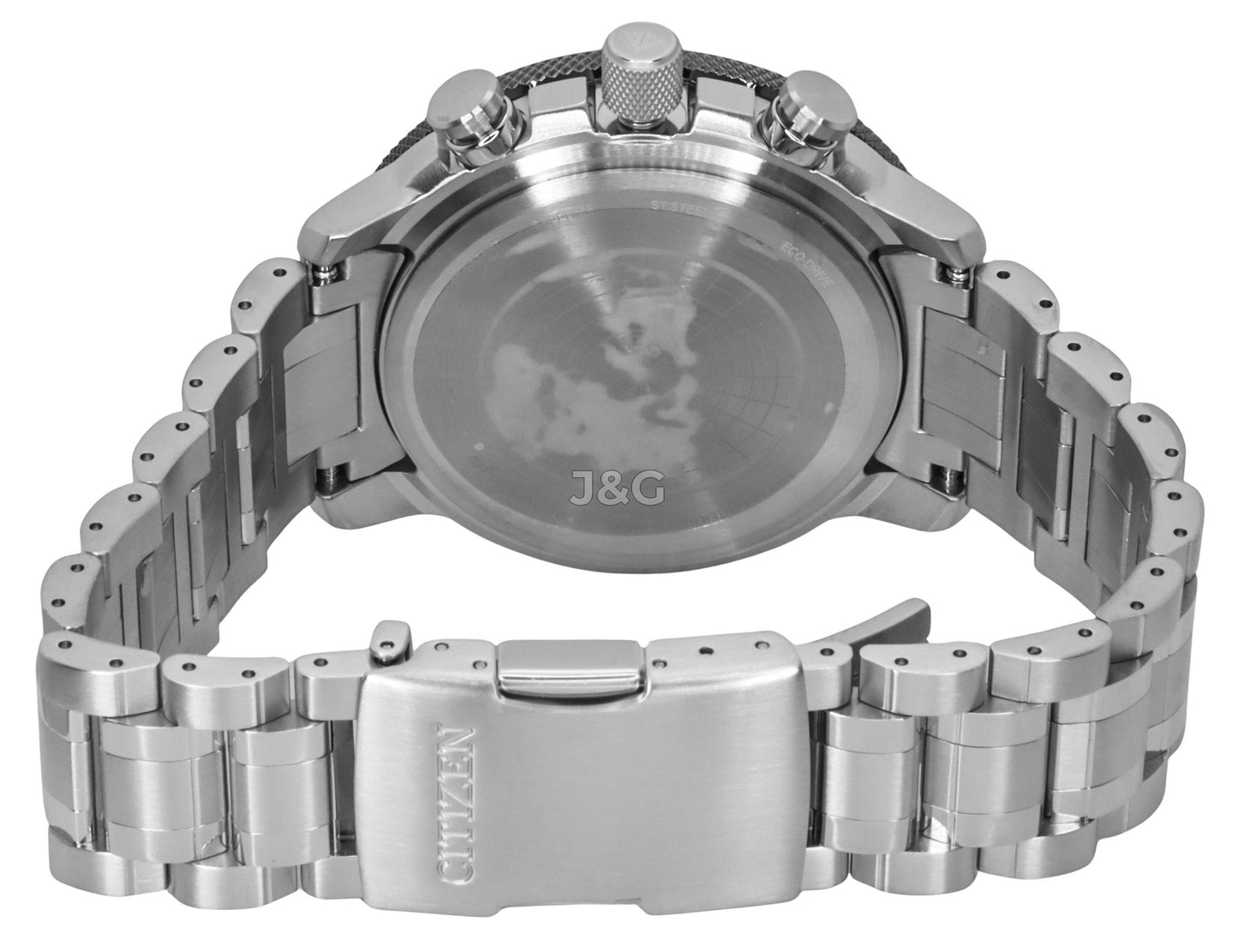 Citizen Promaster Black Stainless steel Male BY3006-53E. A brand-new Citizen Promaster watch featuring a Black dial and a Stainless steel strap. Front view. - view 4