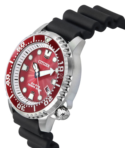 Citizen Promaster Date display Black Silicone Male BN0159-15X. A brand-new Citizen Promaster watch featuring a Black dial and a Silicone strap. Side view. - view 3