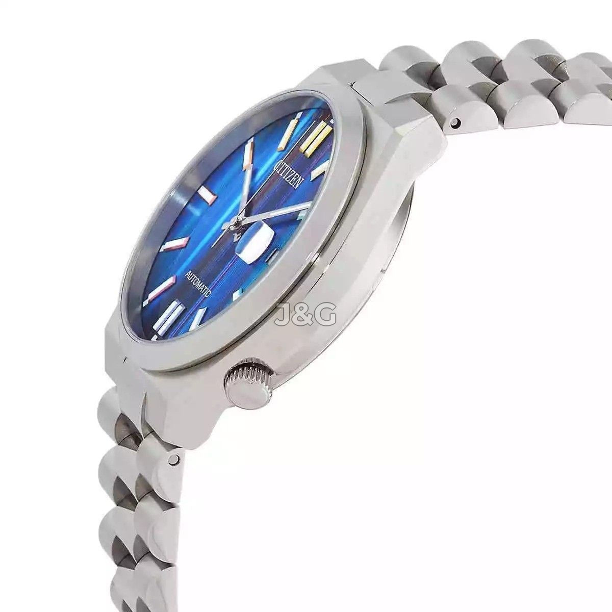 Citizen Tsuyosa Automatic movement Multicolor Stainless steel Male NJ0151-53W. A brand-new Citizen Tsuyosa watch featuring a Multicolor dial and a Stainless steel strap. Side view. - view 2