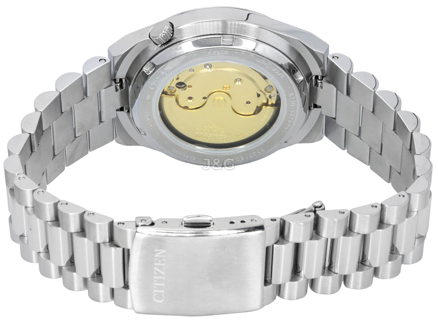 Citizen Tsuyosa Automatic movement Turquoise Stainless steel Male NJ0151-88X. A brand-new Citizen Tsuyosa watch featuring a Turquoise dial and a Stainless steel strap. Front view. - view 4