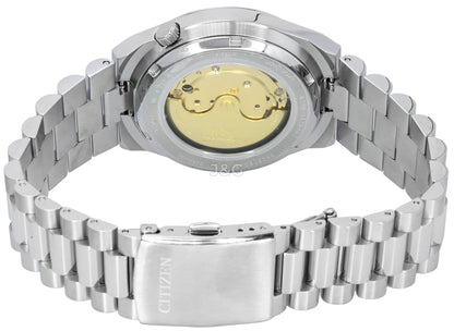 Citizen Tsuyosa Automatic movement Turquoise Stainless steel Male NJ0151-88X. A brand-new Citizen Tsuyosa watch featuring a Turquoise dial and a Stainless steel strap. Front view. - view 4