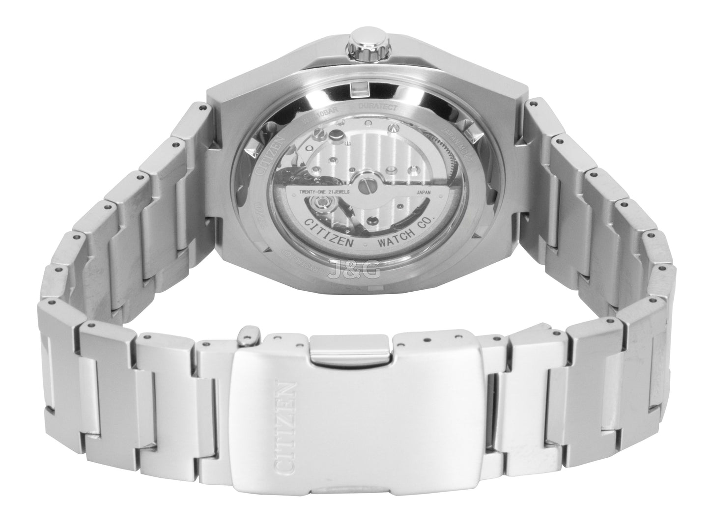 Citizen Zenshin Automatic movement Copper Titanium Male NK5020-58P. A brand-new Citizen Zenshin watch featuring a Copper dial and a Titanium strap. Side view. - view 4