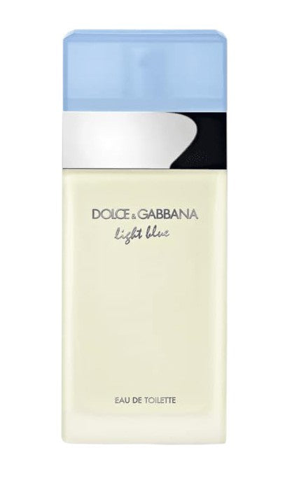 Dolce & Gabbana Light Blue Eau De Toilette Spray For Women. A brand-new Dolce & Gabbana Light Blue watch. Angled view.