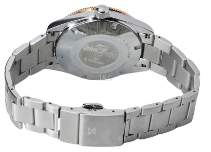 Edox Skydiver Automatic movement Black Stainless steel Male 80126357RNMNIRB. A brand-new Edox Skydiver watch featuring a Black dial and a Stainless steel strap. Angled view. - view 4