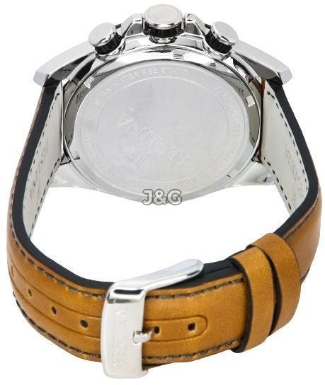 Festina Chronograph Date display White Leather Male F20561-1. A brand-new Festina Chronograph watch featuring a White dial and a Leather strap. Side view. - view 4