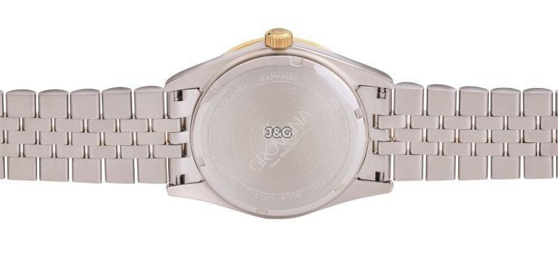 Grovana Quartz movement Green Stainless steel Male 1542.1144.-.GW. A brand-new Grovana watch featuring a Green dial and a Stainless steel strap. Front view. - view 3