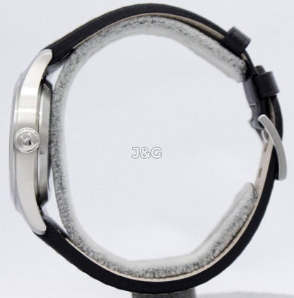 Hamilton Khaki Field Automatic movement Blue Leather Male H70455733. A brand-new Hamilton Khaki watch featuring a Blue dial and a Leather strap. Side view. - view 3