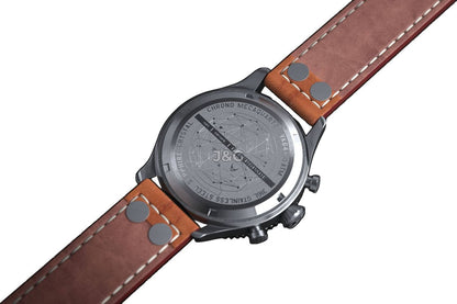 Hemel USAF Special Edition Luminous hands White Leather Male HFUSAF1-03.-.HW. A brand-new Hemel USAF Special Edition watch featuring a White dial and a Leather strap. Angled view. - view 4