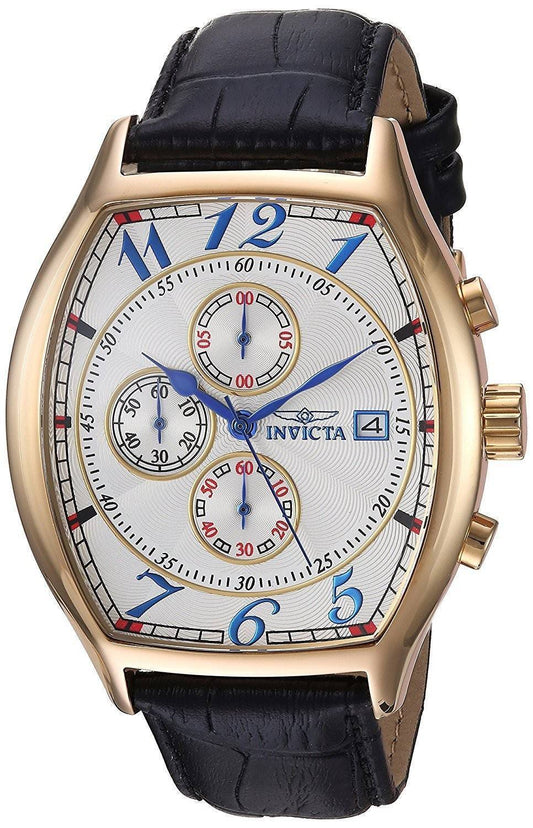 Invicta Specialty Multi-Function Quartz 14330. A brand-new Invicta Specialty watch featuring a Leather strap. Side view.