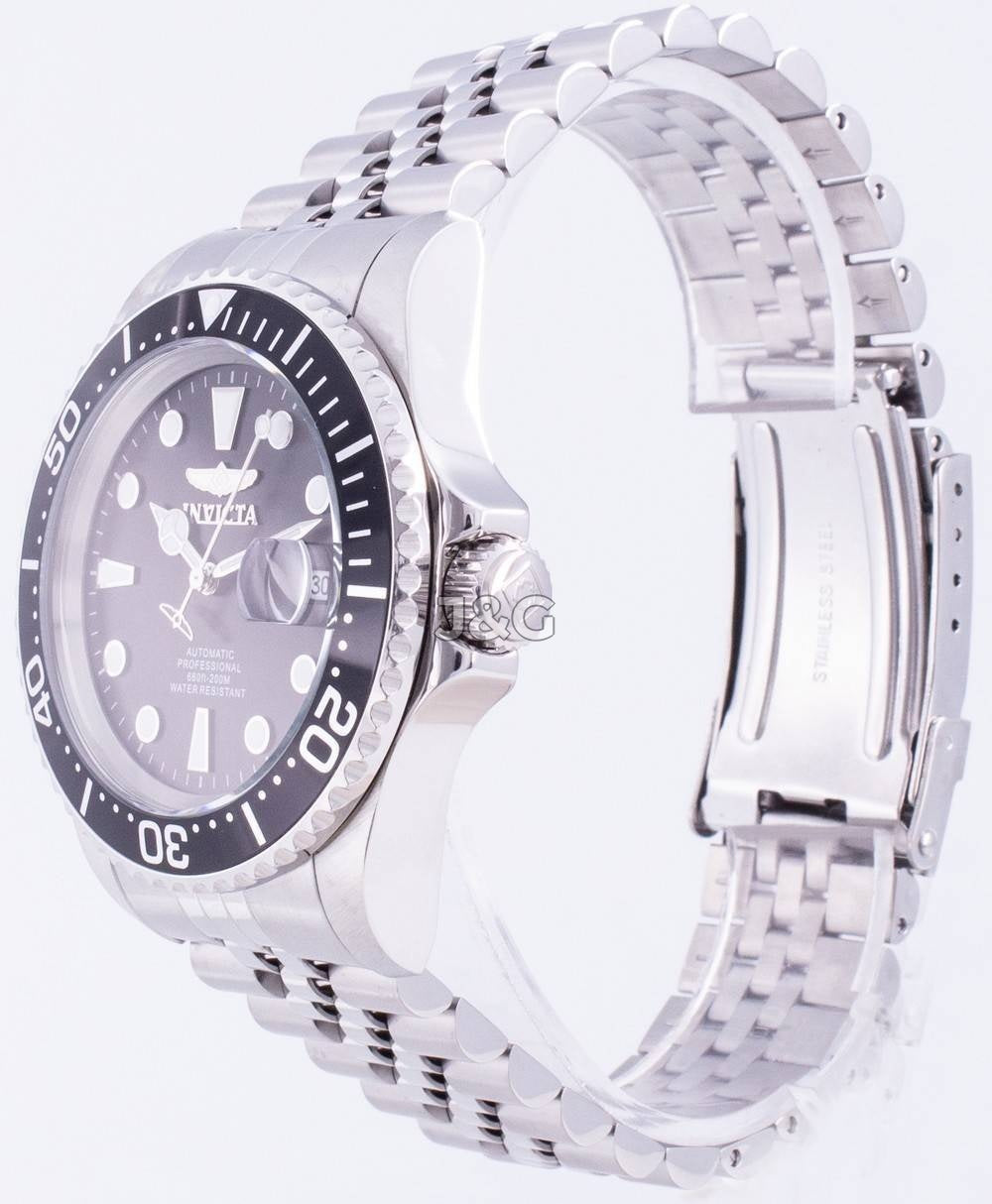 Invicta Pro Diver Automatic movement White Stainless steel Male INV30091. A brand-new Invicta Pro Diver watch featuring a White dial and a Stainless steel strap. Front view. - view 3