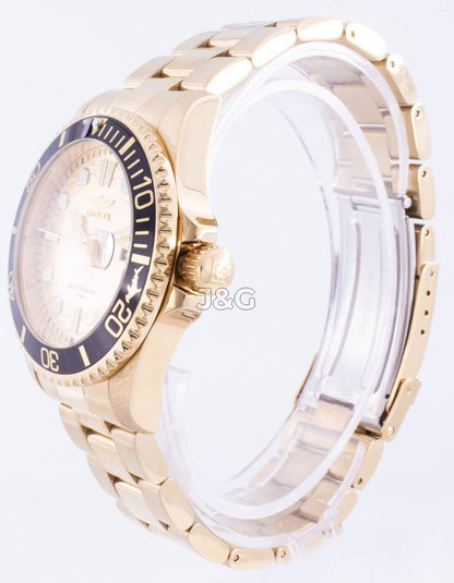 Invicta Pro Diver Date display Black Stainless steel Male INV30025. A brand-new Invicta Pro Diver watch featuring a Black dial and a Stainless steel strap. Side view. - view 3