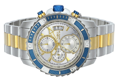 Invicta Pro Diver Date display Silver Stainless steel Male INV23994. A brand-new Invicta Pro Diver watch featuring a Silver dial and a Stainless steel strap. Front view. - view 3