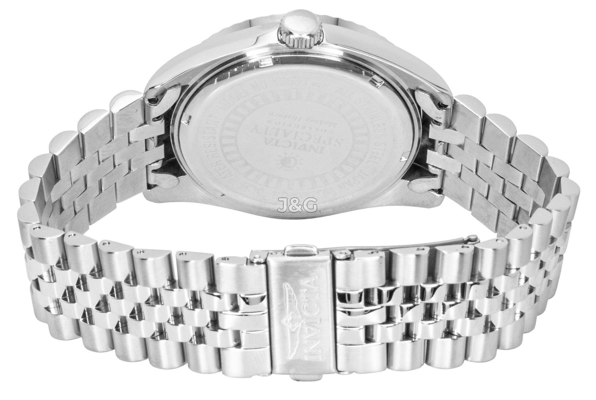 Invicta Specialty Quartz movement Silver Stainless steel Male INV49534. A brand-new Invicta Specialty watch featuring a Silver dial and a Stainless steel strap. Front view. - view 4