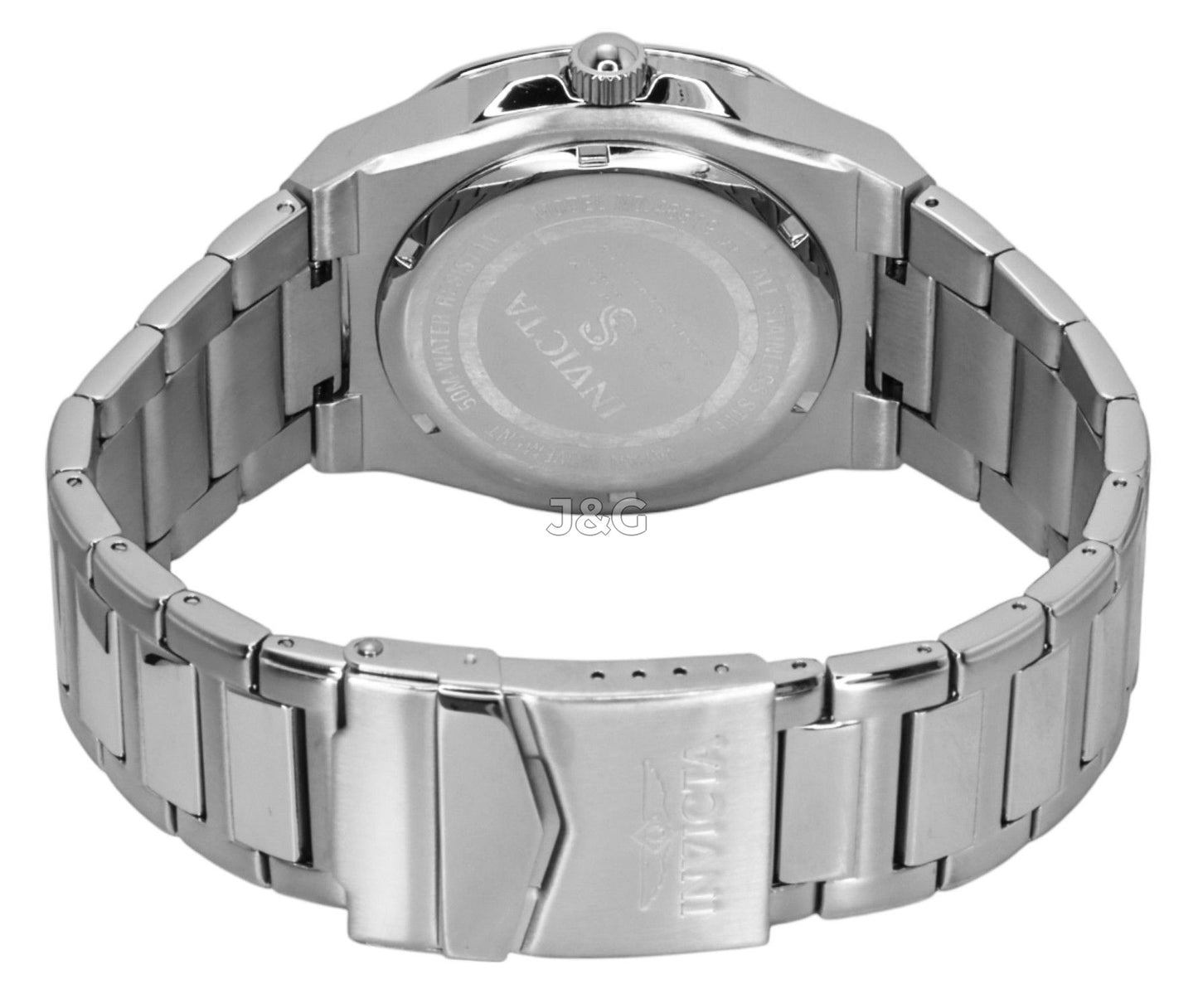 Invicta Speedway Automatic movement Black Stainless steel Male INV48319. A brand-new Invicta Speedway watch featuring a Black dial and a Stainless steel strap. Angled view. - view 4