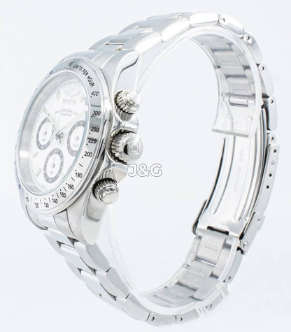 Invicta Speedway Date display White Stainless steel Male INV9211. A brand-new Invicta Speedway watch featuring a White dial and a Stainless steel strap. Angled view. - view 3